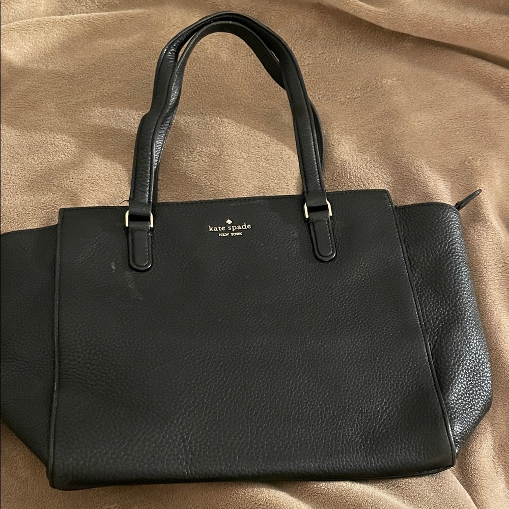 Kate Spade Elegant Black Leather Tote